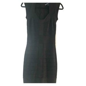 French Connection Black Bandage Dress